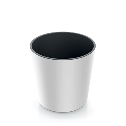 Горщик для квітів Prosperplast URBI 25х25х25см круглий із вкладишем білий (88373-449) - 1