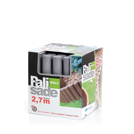 Паркан декоративний Prosperplast Palisada 270x45x155/24см світло-сірий (40053-443) - 2