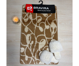 Килимок TM Bravira серія Classik (50х80см) бежевий Beige, поліпропілен (CLC202010 )