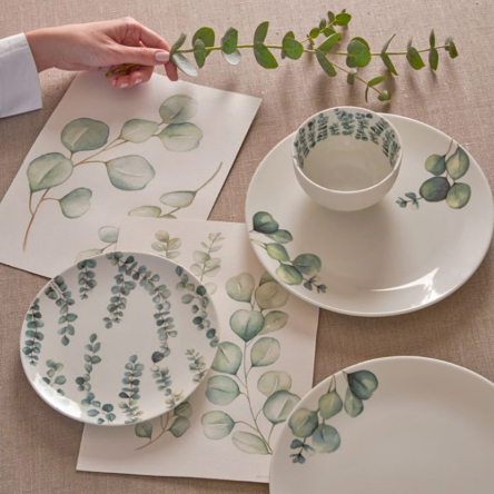 U10177111E84 Тарілка обідня La Porcellana Bianca SEMPREVERDE, порцеляна, діам. 28 см - 4