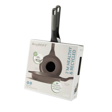 Набір сковорідок з антипригарним покриттям BergHOFF LEO STONE+, діам. 24/28см 2 предмети (3950599) - 2