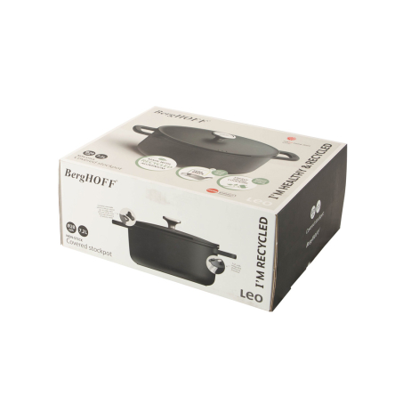 Каструля з антипригарним покриттям BergHOFF LEO PHANTOM діаметр 28см, 7.2л (3950578) - 3