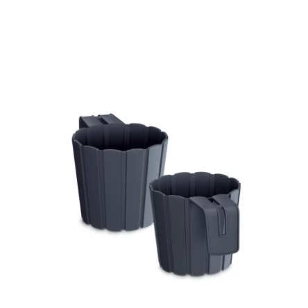 Горщик для квітів Prosperplast BOARDEE HOOK навісний 14.4х21х13см антрацит (25333-433) - 1 Горщик для квітів Prosperplast BOARDEE HOOK навісний 14.4х21х13см антрацит (25333-433) - 1