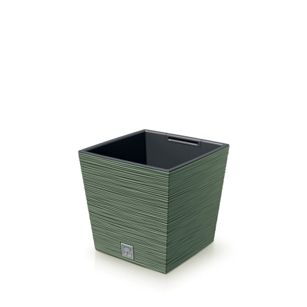 Горщик для квітів Prosperplast FURU 24х24х23.5см квадратний низький із вкладишем зелений (57437-5615) - 1 Горщик для квітів Prosperplast FURU 24х24х23.5см квадратний низький із вкладишем зелений (57437-5615) - 1