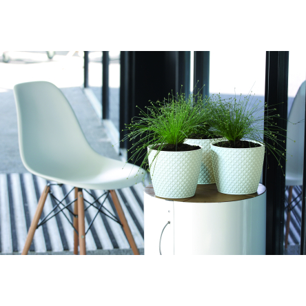 Горщик для квітів Prosperplast ORIENT 13х11см білий (26446-449) - 2 Горщик для квітів Prosperplast ORIENT 13х11см білий (26446-449) - 2