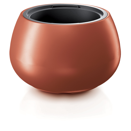 Горшок для цветов Prosperplast HEOS с вкладышем 44х27см медный (89236-7598) - 2