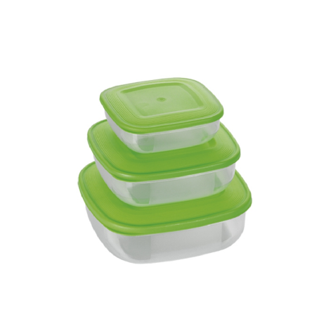 Комплект емкостей для хранения продуктов MTM квадратных 1.5+1.0+0.5л (MTM-2135) - 1