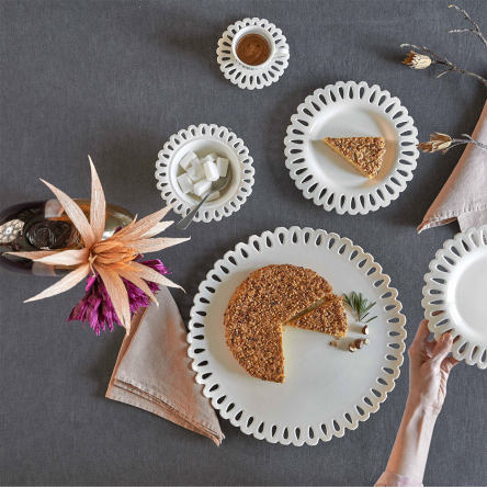 U10150628A83 Блюдо серверовочное La Porcellana Bianca GIULIETTA, фарфор, диам. 32 см - 5