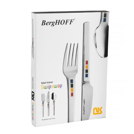 Набор столовых приборов для детей BergHOFF Swipswap 3 предмета (1204031) - 2 Набор столовых приборов для детей BergHOFF Swipswap 3 предмета (1204031) - 2