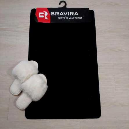 Килимок TM Bravira серія Classik (50х80см) Black, поліпропілен (CLT202012-171) - 1 Килимок TM Bravira серія Classik (50х80см) Black, поліпропілен (CLT202012-171) - 1