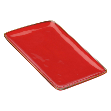 Блюдо сервировочное прямоугольное Rose&Tulipani Milano CONCERTO CORALLO, керамогранит, коралл, 27 х 19 см - 1 Блюдо сервировочное прямоугольное Rose&Tulipani Milano CONCERTO CORALLO, керамогранит, коралл, 27 х 19 см - 1