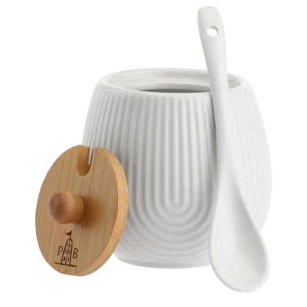 U10202007A83 Емкость для сахара La Porcellana Bianca INTAVOLA Stripes с ложкой, фарфор, 250 мл - 2 U10202007A83 Емкость для сахара La Porcellana Bianca INTAVOLA Stripes с ложкой, фарфор, 250 мл - 2