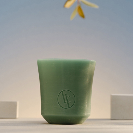 Свеча в подсвечнике из воска Bougies La Française, зеленая, 10 х 11 см, 160 г - 4