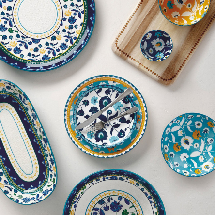 AW0464 Миска RHAPSODY BLUE порцелянова, діам. 20 см, 900 мл - 4