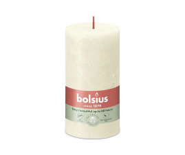 Свеча Рустик Bolsius SHINE столбик 13х6.8см жемчужная (BOL-790305)