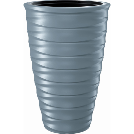 Горшок для цветов Prosperplast FREZE с вкладышем 38.3х38.3х58см светло-серый (63660-443) - 2