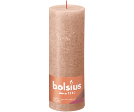 Свічка Рустик Bolsius SHINE стовпчик 19х6.8см вершково-карамельна (BOL-850322)