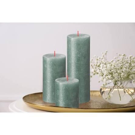 Свеча Рустик Bolsius SHIMMER столбик 13х6.8см оксидно-синяя (BOL- 647169.1) - 3 Свеча Рустик Bolsius SHIMMER столбик 13х6.8см оксидно-синяя (BOL- 647169.1) - 3