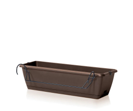 Балконний ящик Prosperplast RESPANA EASYCARE W навісний 59.3х19х14см коричневий (63141-222)