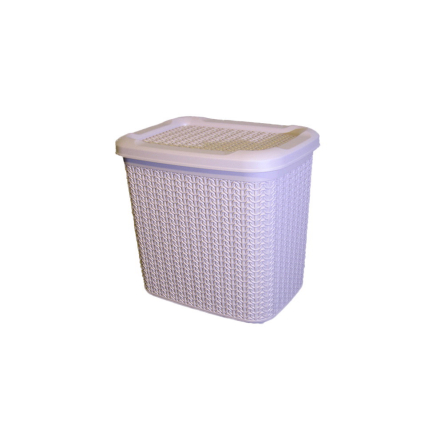 Кошик для зберігання UCS KNIT DESIGN прямокутний з кришкою 10л пудрово-рожевий (UCS-86008.1) - 1