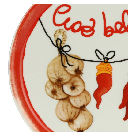 Блюдо для пиццы круглое Rose&Tulipani Milano AUMM CIAO BELLA, фарфор, диам. 31 см - 2 Блюдо для пиццы круглое Rose&Tulipani Milano AUMM CIAO BELLA, фарфор, диам. 31 см - 2