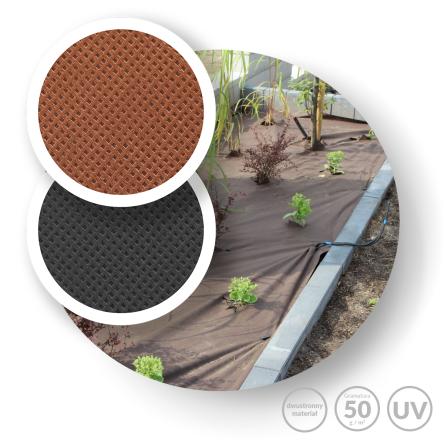 Агротканина для мульчування Dual-Agro проти бурʼянів, мінірол 0.8х5 (Agro-E0023) - 2