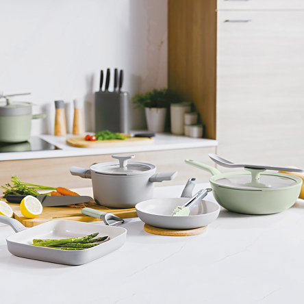 Сковорода-гриль з антипригарним покриттям BergHOFF LEO BALANCE Moonmist 24х24см (3950435) - 5