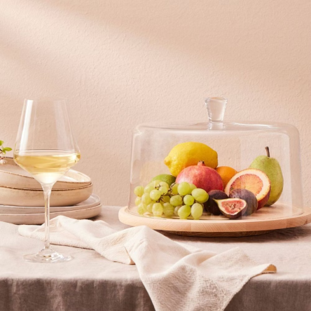 Підставка дерев'яна обертова GLAMOUR d28см з кришкою (KROS-914046) - 5 Підставка дерев'яна обертова GLAMOUR d28см з кришкою (KROS-914046) - 5