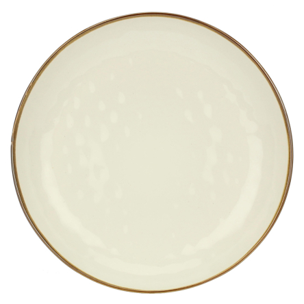 Блюдо сервировочное круглое Rose&amp;Tulipani Milano CONCERTO AVORIO, керамогранит, кремовый, диам. 30 см - 1