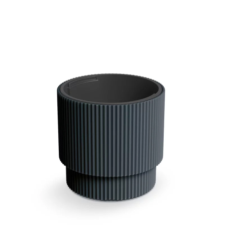 Горшок для цветов Prosperplast Milly 29.9х29.9х27см круглый на подставке антрацит (67914-433) - 1 Горшок для цветов Prosperplast Milly 29.9х29.9х27см круглый на подставке антрацит (67914-433) - 1