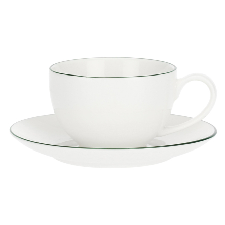 P005800015 Чашка для кави з блюдцем La Porcellana Bianca DINTORNO, порцеляна, 100 мл - 1