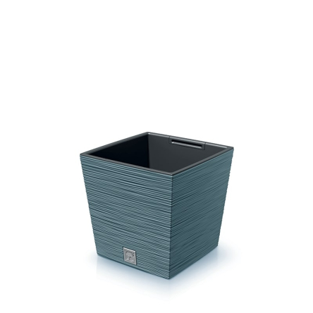 Горщик для квітів Prosperplast FURU 29.5х2.5х29см квадратний низький із вкладишем скандинавський синій (57482-5415) - 1