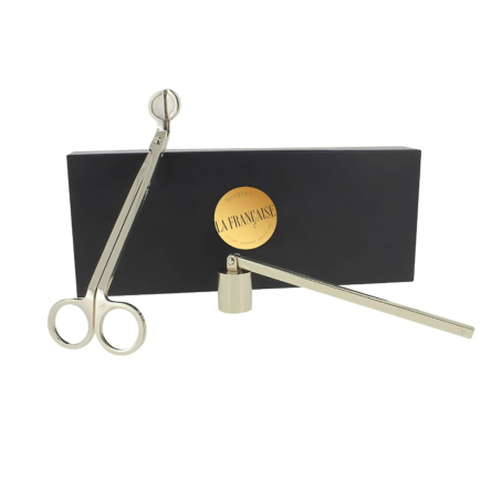 Набор для отрезания фитиля и пламягаситель Bougies La Française, 18 х 6 см - 2