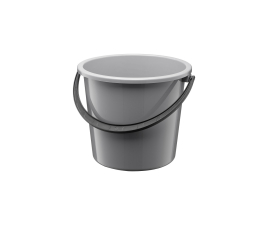 Ведро пластиковое MTM 5л серое (MTM-9215.4)