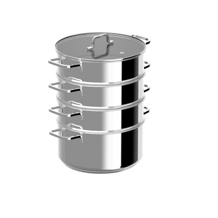 Набор для приготовления на пару BergHOFF DiNA HELIX диаметр 28см, 8.5л 5 предметов (1315161) - 5