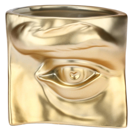 Ваза Rituali Domestici AUGUSTO EYE GOLD, кераміка, 15,5 х 9 х 11 см - 1
