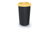 Смітник Prosperplast Compacta R круглий 25л чорний з відкритою жовтою кришкою (61038-1215) - 1 Смітник Prosperplast Compacta R круглий 25л чорний з відкритою жовтою кришкою (61038-1215) - 1