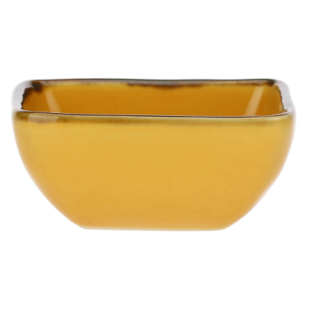 Мисочка Rose&amp;Tulipani Milano CONCERTO OCRA, керамограніт, охра, 8 х 8 см - 1