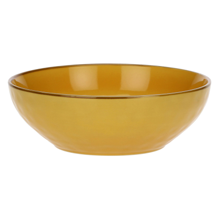 Миска для салата Rose&Tulipani Milano CONCERTO OCRA, керамограніт, охра, діам. 26 см - 1 Миска для салата Rose&Tulipani Milano CONCERTO OCRA, керамограніт, охра, діам. 26 см - 1