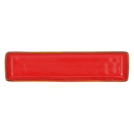 Блюдо сервірувальне прямокутне Rose&amp;Tulipani Milano CONCERTO CORALLO, керамограніт, корал, 32 х 8 см - 4