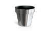 Горшок для цветов CUBE chrome silver 11х9.7см темный (71966) - 1