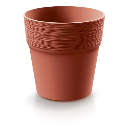 Горщик для квітів Prosperplast FURU-2 12х12х12.2см круглий мідний (73645-7598) - 1