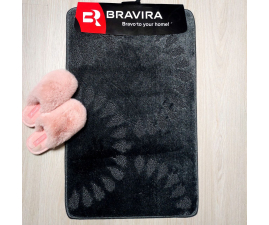 Килимок TM Bravira серія Classik (50х80см) Anthracite, поліпропілен (CLT202006-193)
