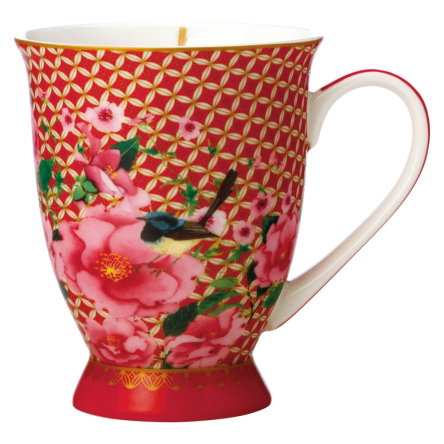 HV0163 Кружка для чая TEAS &amp; C`S Silk Road Cherry Red, фарфоровая, 300 мл - 1