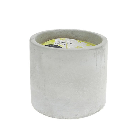 Свеча Bougies La Française в кашпо BETON, лемонграсс, 11 х 11 х 9,5 см, 400 г - 1