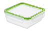 Ємність для морозилки Rotho CLIC &amp; LOCK прозора із салатовою кришкою 0.8л (RTH-11625) - 1