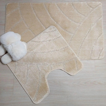 Набір килимків TM Bravira серія Classik (55х90, 45х55см)бежевий Beige, поліпропілен (CLT201825-153) - 1