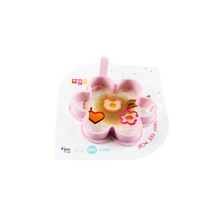 Форма силіконова MysSilicone для яєчні Квітка 12см рожева (MYS-42001) - 1 Форма силіконова MysSilicone для яєчні Квітка 12см рожева (MYS-42001) - 1