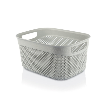 Кошик для зберігання UCS DROP DESIGN 6.6л сірий металік (UCS-163006.2) - 1 Кошик для зберігання UCS DROP DESIGN 6.6л сірий металік (UCS-163006.2) - 1