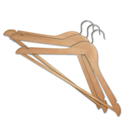 Вішалка YORK дерев'яна для одягу 3шт (YR-51) - 2